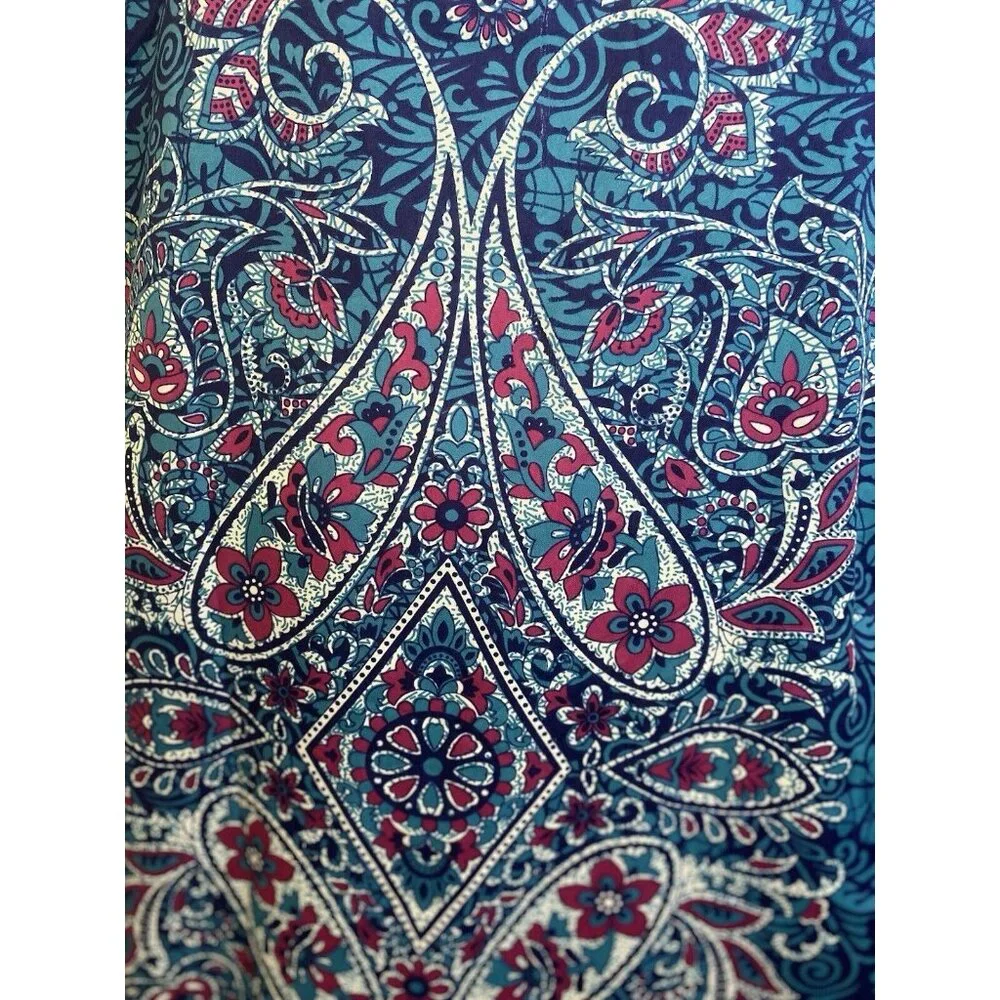 Gypsie Blu Mumu Dress Women‎ One Size Kimono Long Maxi Kaftan Beach Coverup New